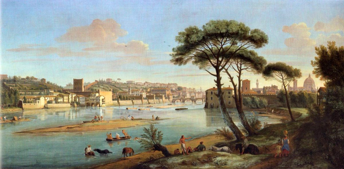 view of florence and arno river
